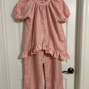 Pink Gingham Matching Set